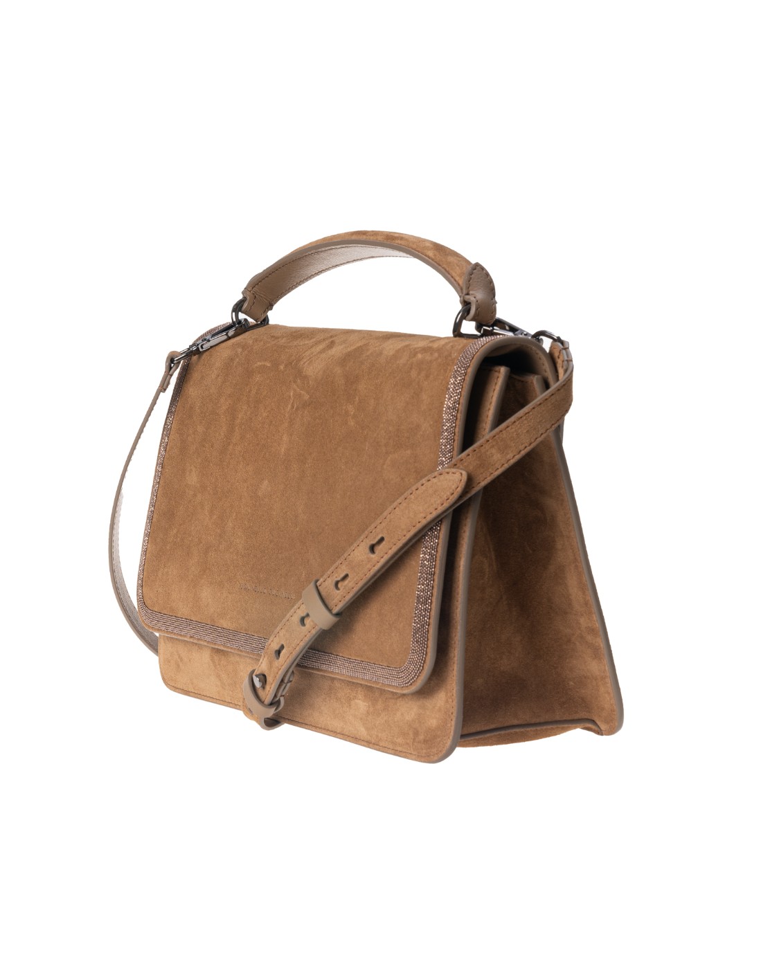 shop BRUNELLO CUCINELLI Saldi Borsa: Brunello Cucinelli borsa in camoscio con "Precious Contour".
Chiusura con patta dotata di calamite.
Tracolla removibile.
Manico.
Fodera in pelle.
Tasca interna con chiusura zip.
Dimensioni: 30 x 22 x12 cm.
Composizione: 100% vera pelle.
Made in Italy.. MBFXD2215-C8274 number 9547754